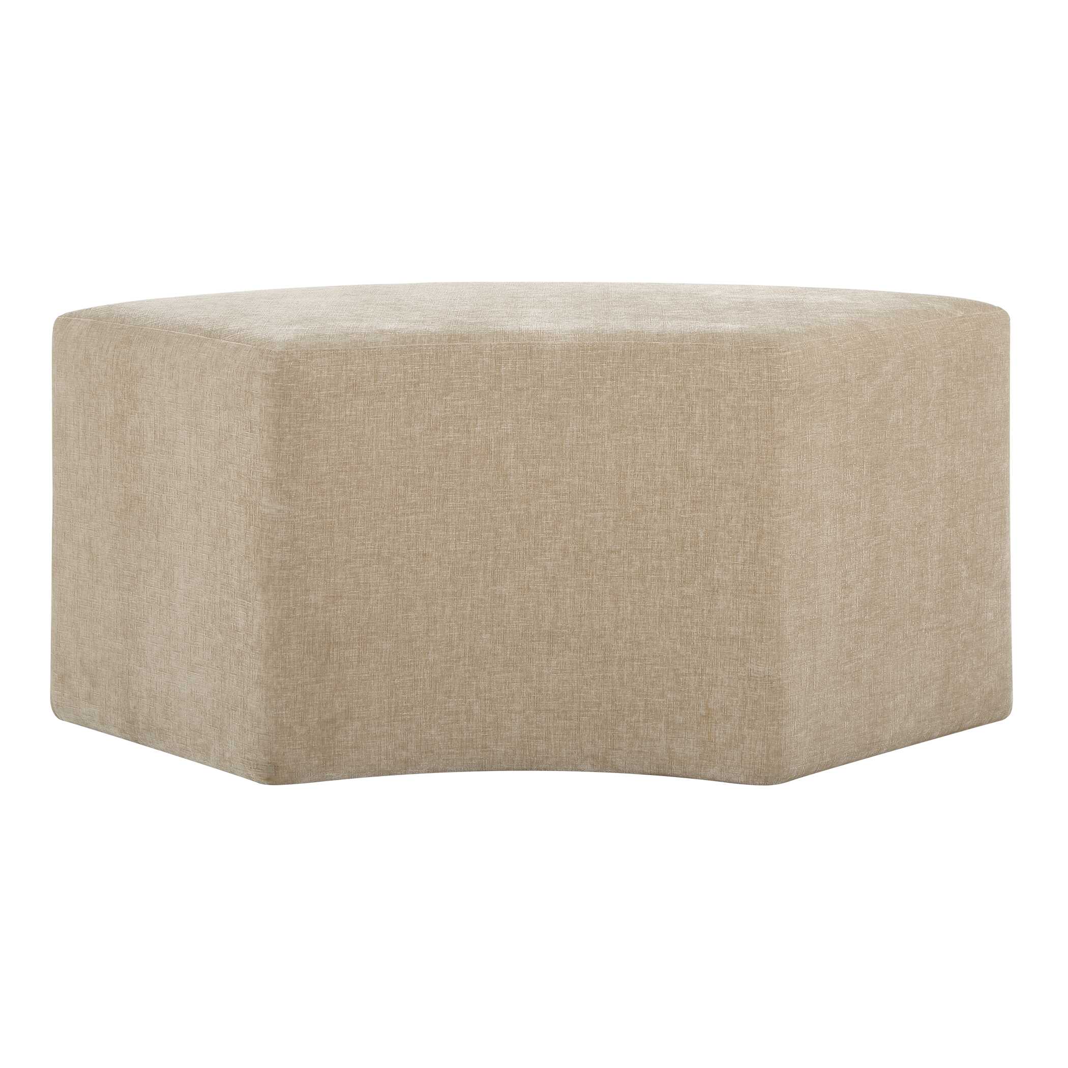 Khai Rounded Plush Dining Bench, Furniture by Uttermost, 44.5" width x 20" height x 19" depth View 8