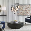 Maxin Dark Bronze 9 Light Chandelier, by Uttermost, 29.75" width x 30" height x 29.75" diameter x 29.75" depth thumbnail 6