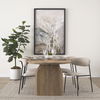 Corey Dining Chair with Oatmeal Fabric & Matte Black Metal thumbnail 1