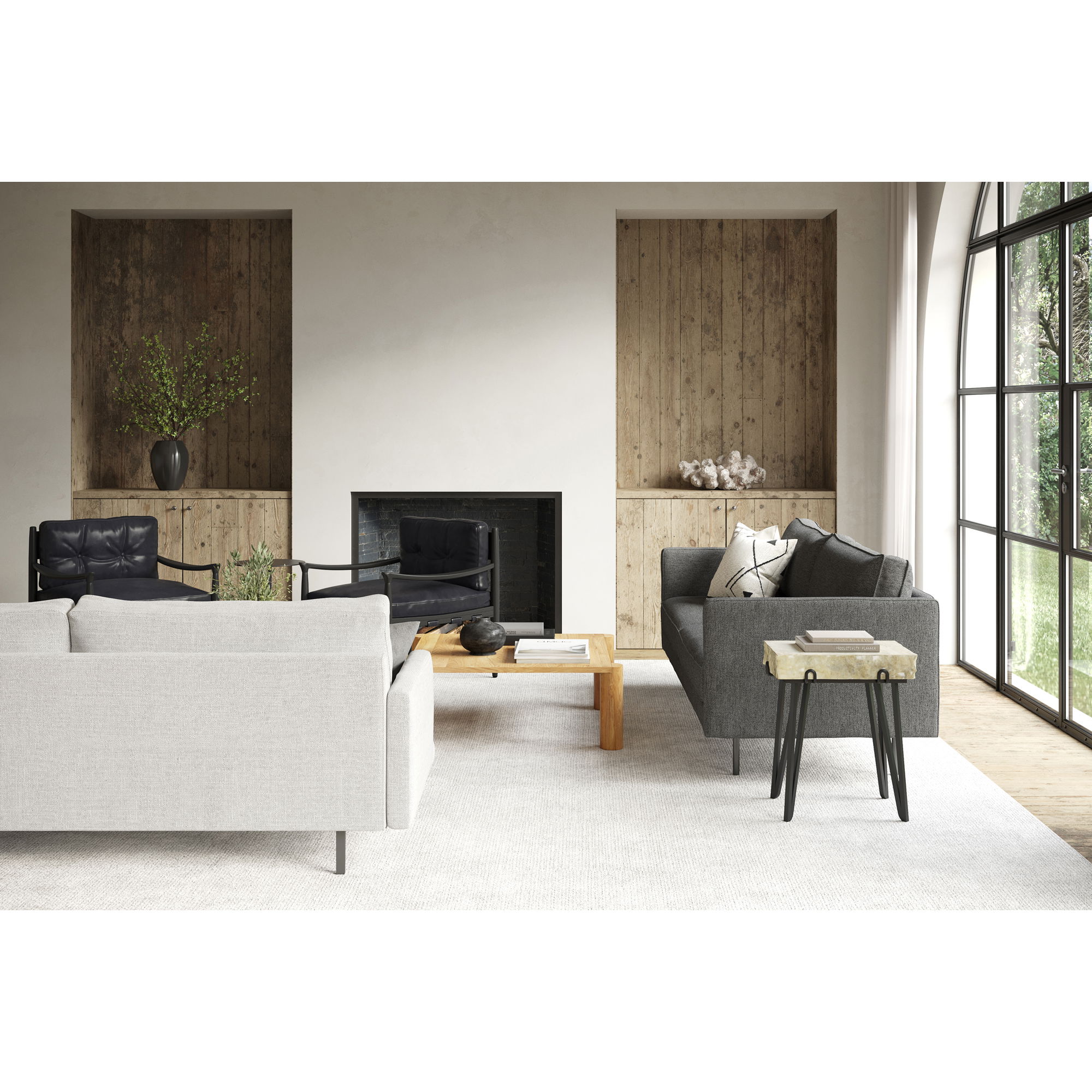 Alpert Accent Table Light Brown large image 