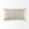 Ivivva 14x26 Beige Fabric Textured Decorative Pillow Cover, by Mercana, 14" length x 26" width x 0.2" height thumbnail 9