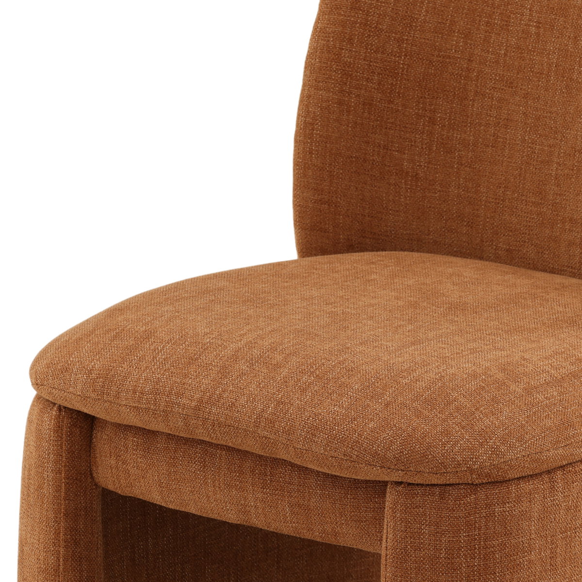 Kurt Dining Chair Terracotta, by Dovetail, 21" width x 32.25" height x 23.5" depth View 6