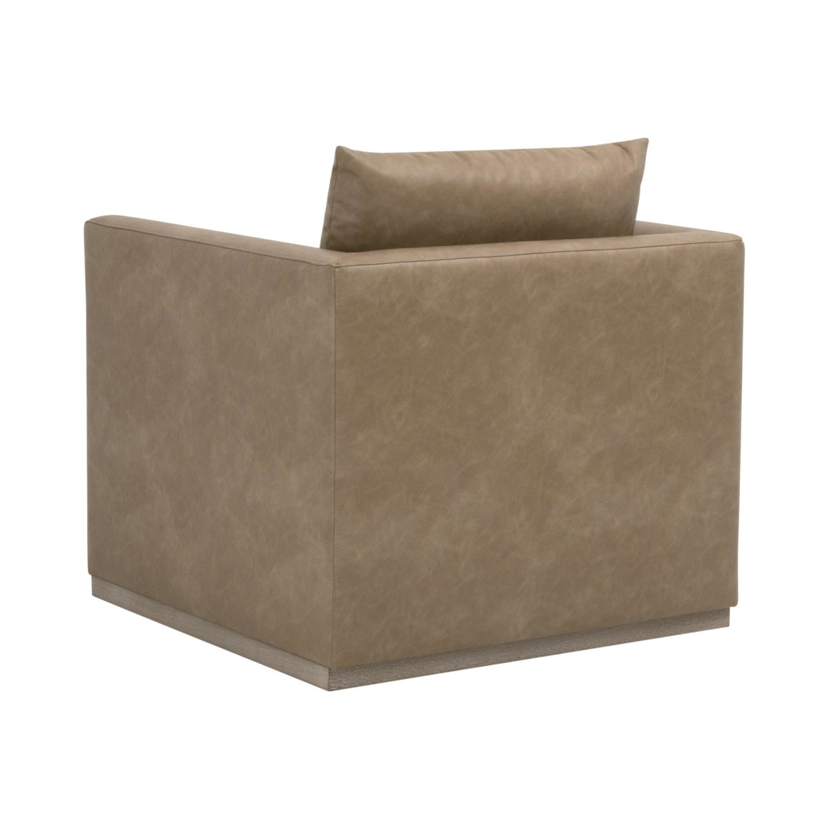 Siena Plinth Base Swivel Club Chair, Accent Chair by Essentials for Living, 33" width x 35" height x 35" depth View 4