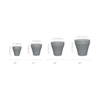 TruDrop Rim Modern Self Watering Planter, by Crescent Garden, 18" width x 18" height x 18" depth thumbnail 3