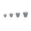 TruDrop Rim Modern Self Watering Planter, by Crescent Garden, 22" width x 22" height x 22" depth thumbnail 3
