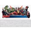 Avengers Assemble Personalization Headboard Wall Decals, by York Wall, 3'3.6" length x 1'6" width x 0.3" depth thumbnail