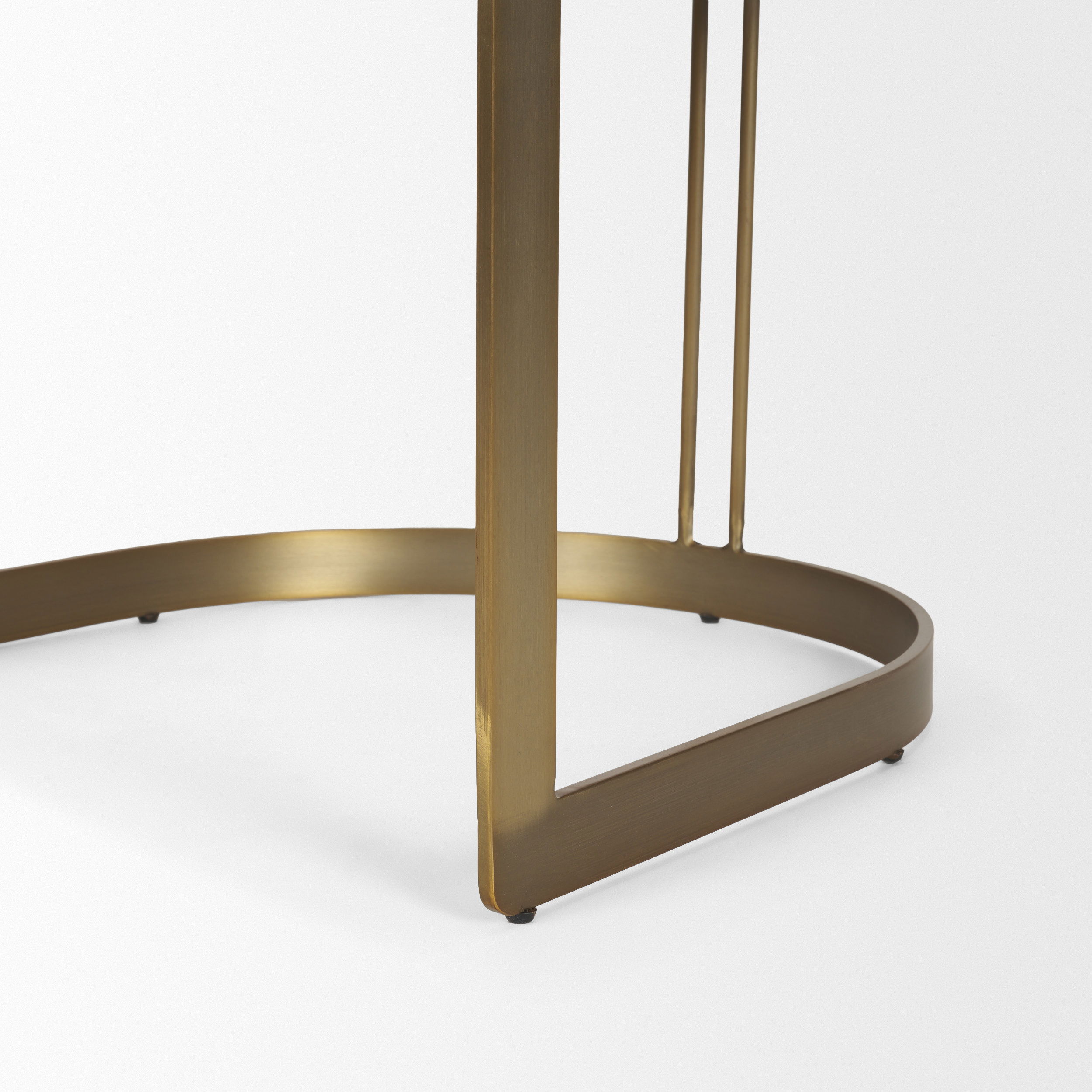 Hollyfield II Cream Fabric Seat with Gold Iron Frame Dining Chair large image 