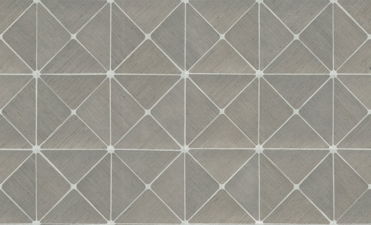 Dazzling Diamond Sisal Grasscloth Grey Wallpaper, by York Wall, 24' length x 3' width x 0.02" depth View 1