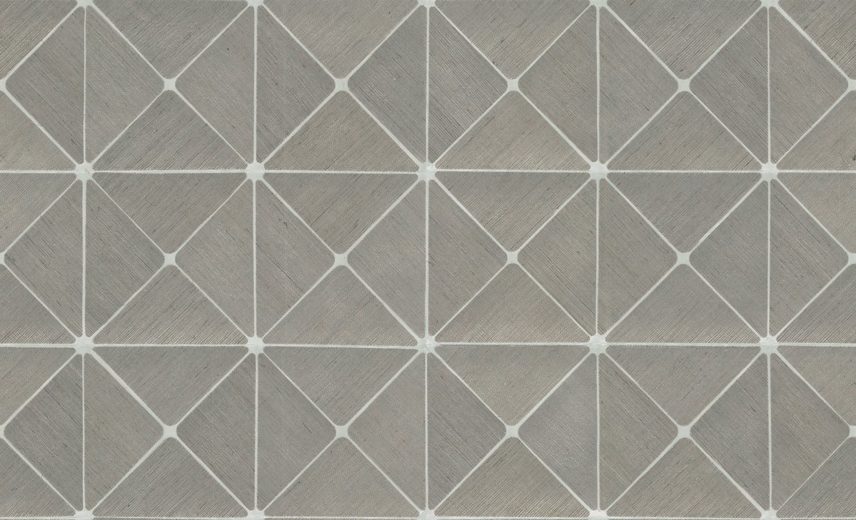 Dazzling Diamond Sisal Grasscloth Grey Wallpaper, by York Wall, 24' length x 3' width x 0.02" depth
