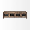 Wilton II Reclaimed Wood and Metal Media Console, by Mercana, 76" length x 19" width x 20" height thumbnail 3