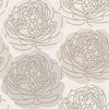 Bed Of Roses Taupe Peel & Stick Wallpaper, by York Wall, 18'10.8" length x 1'6" width x 0.02" depth thumbnail