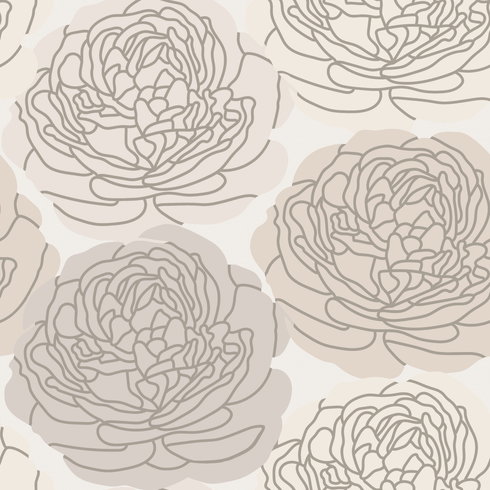 Bed Of Roses Taupe Peel & Stick Wallpaper