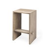 Aida Backless 26in Seat Counter Stool | Light Gray, Counter & Bar Stool by Mercana, 18.5" length x 14" width x 26" height thumbnail 1