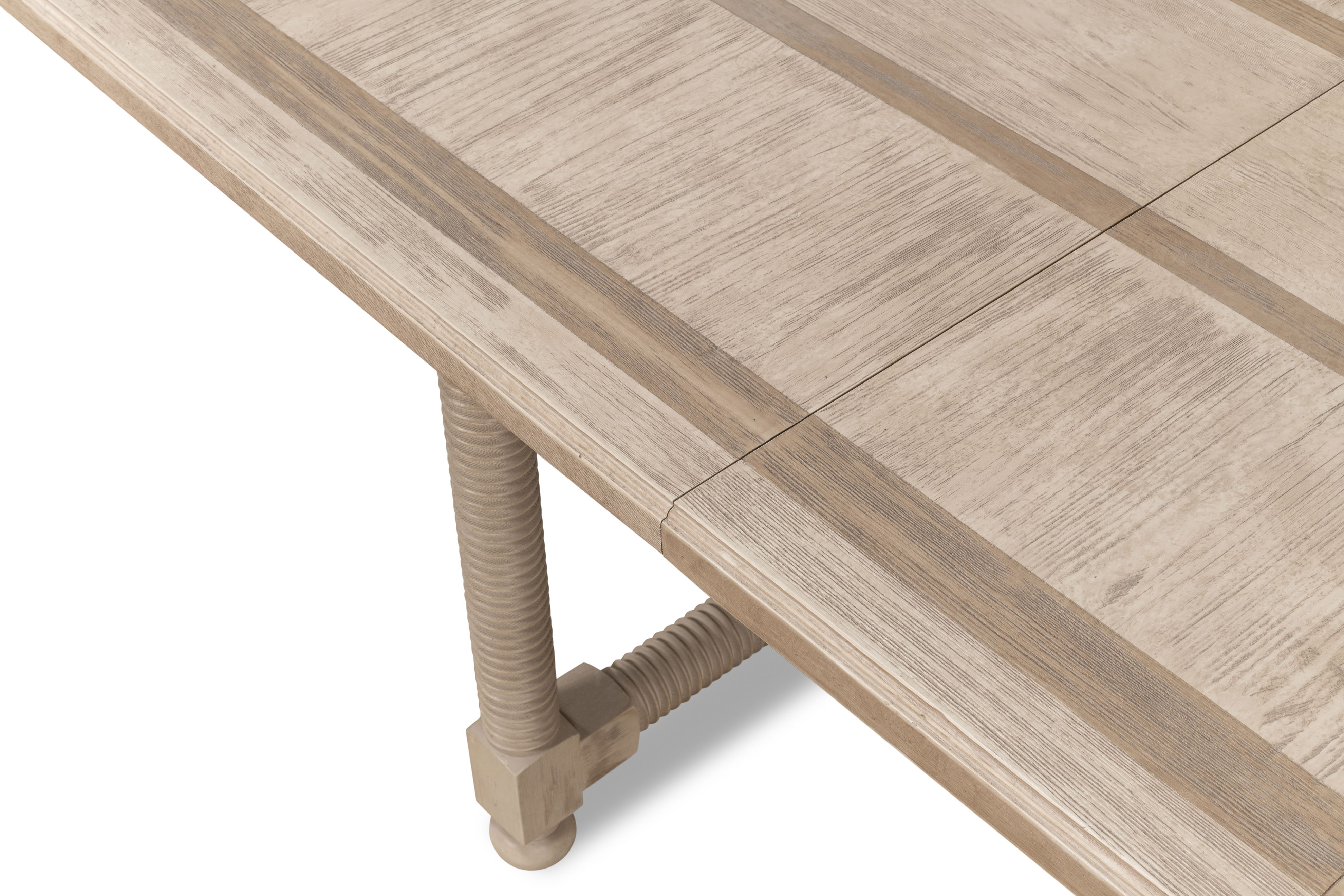 Jurow Equestrian Dining Table, Barn Grey, by Sarreid, 88" length x 42" width x 30" height View 8