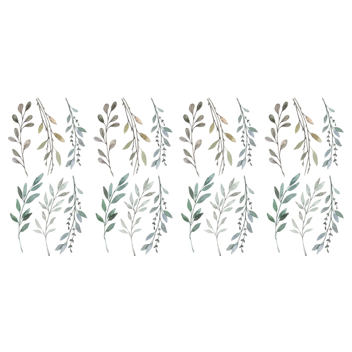Country Leaves Wall Decals, by York Wall, 1'4.8" length x 9" width x 2.54" depth