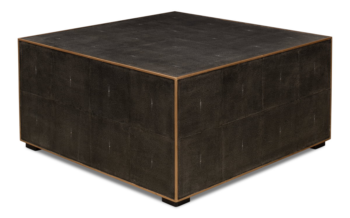Midnight Coffee Table, by Sarreid, 3' length x 3' width x 1'6" height View 7