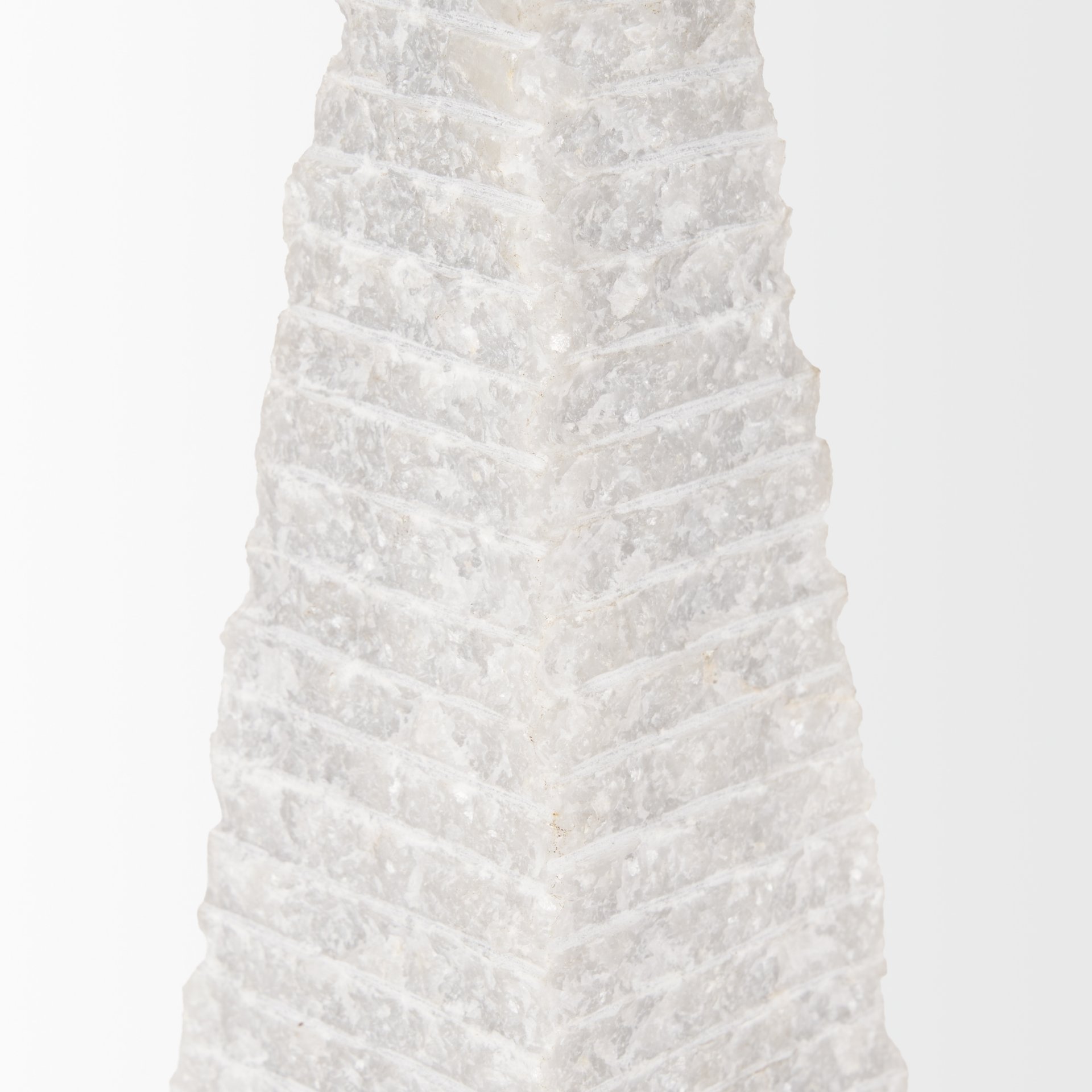 Pyramis White Rough Marble Obelisk 16' large image 