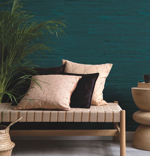 Lotus Leaf Turquoise Wallpaper