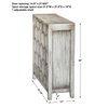Catori Smoked Ivory Console Cabinet, Cabinets & Chest by Uttermost, 34" width x 34" height x 12" depth thumbnail 3