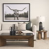 Tabor Natural Wood with Black Oak Waterfall Coffee Table thumbnail 1