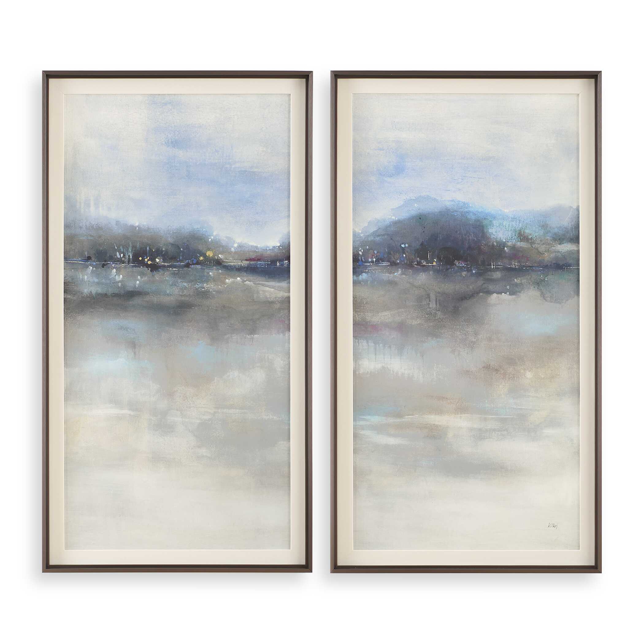 Thinking Of You Landscape Prints Set/2, Painting by Uttermost, 27.87" width x 51.87" height x 2" depth View 1