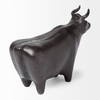 Taurus II 9L x 4W Black Cast Aluminum Bull Decorative Object, by Mercana, 9" length x 4" width x 6" height thumbnail 9