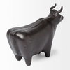 Taurus II 9L x 4W Black Cast Aluminum Bull Decorative Object, by Mercana, 9" length x 4" width x 6" height thumbnail 9