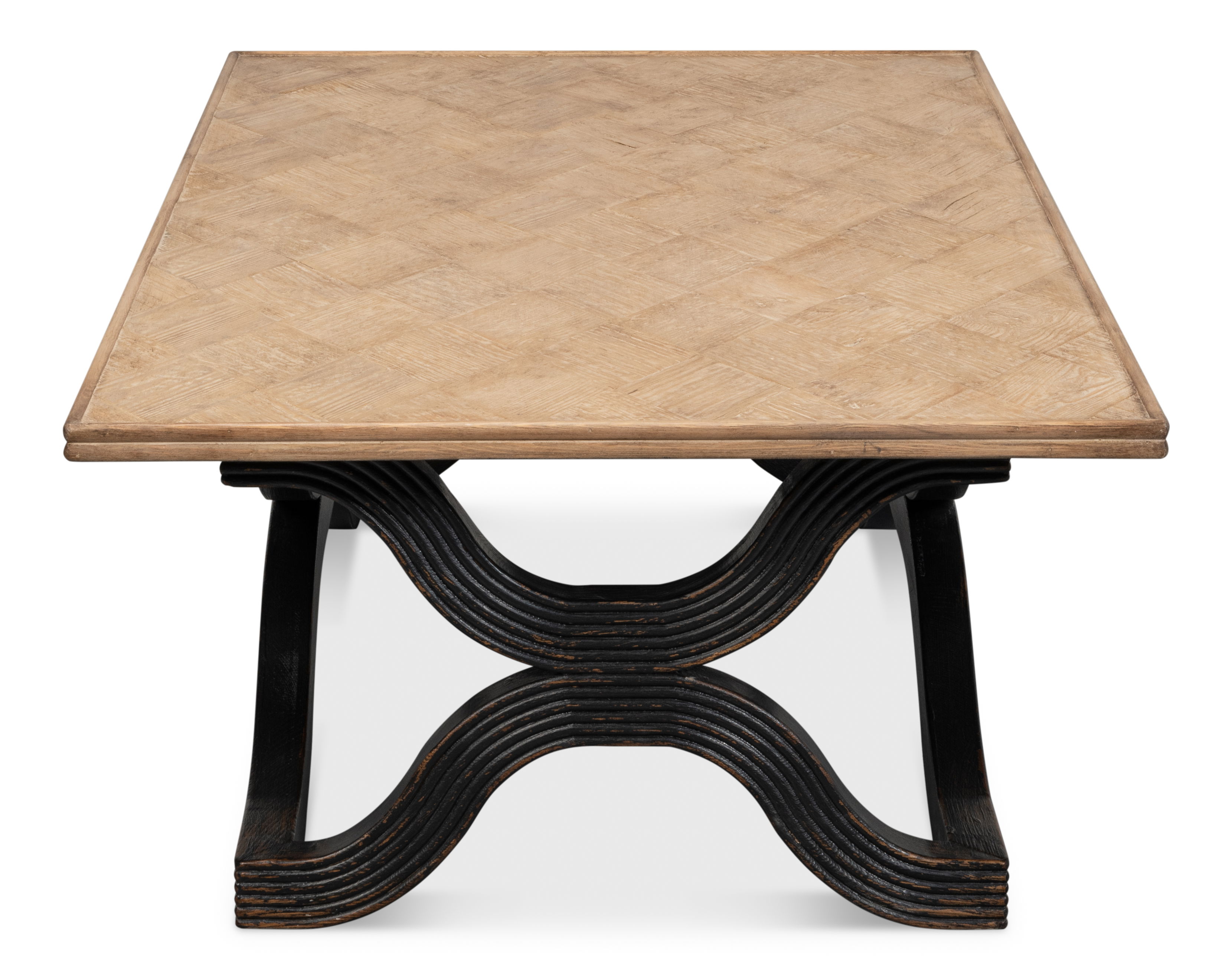 Wavy Coffee Table, Antique Black large image 