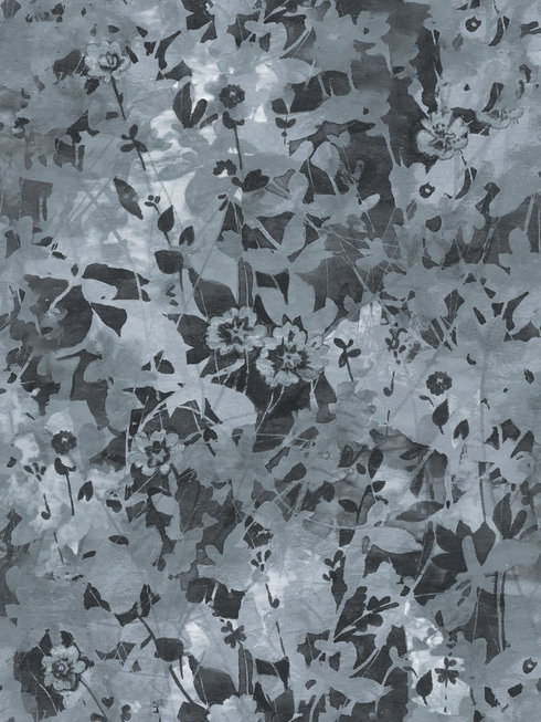 Wildflower Shadows Grey Peel & Stick Wallpaper