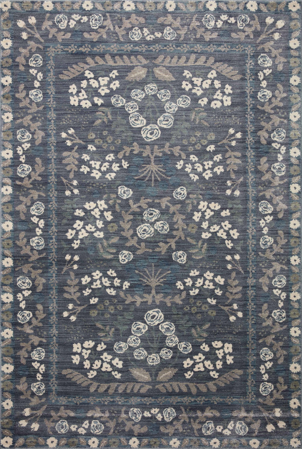 Rifle Paper Co. x Loloi Fiore Rug, 3'7" length x 5'7" width View 1