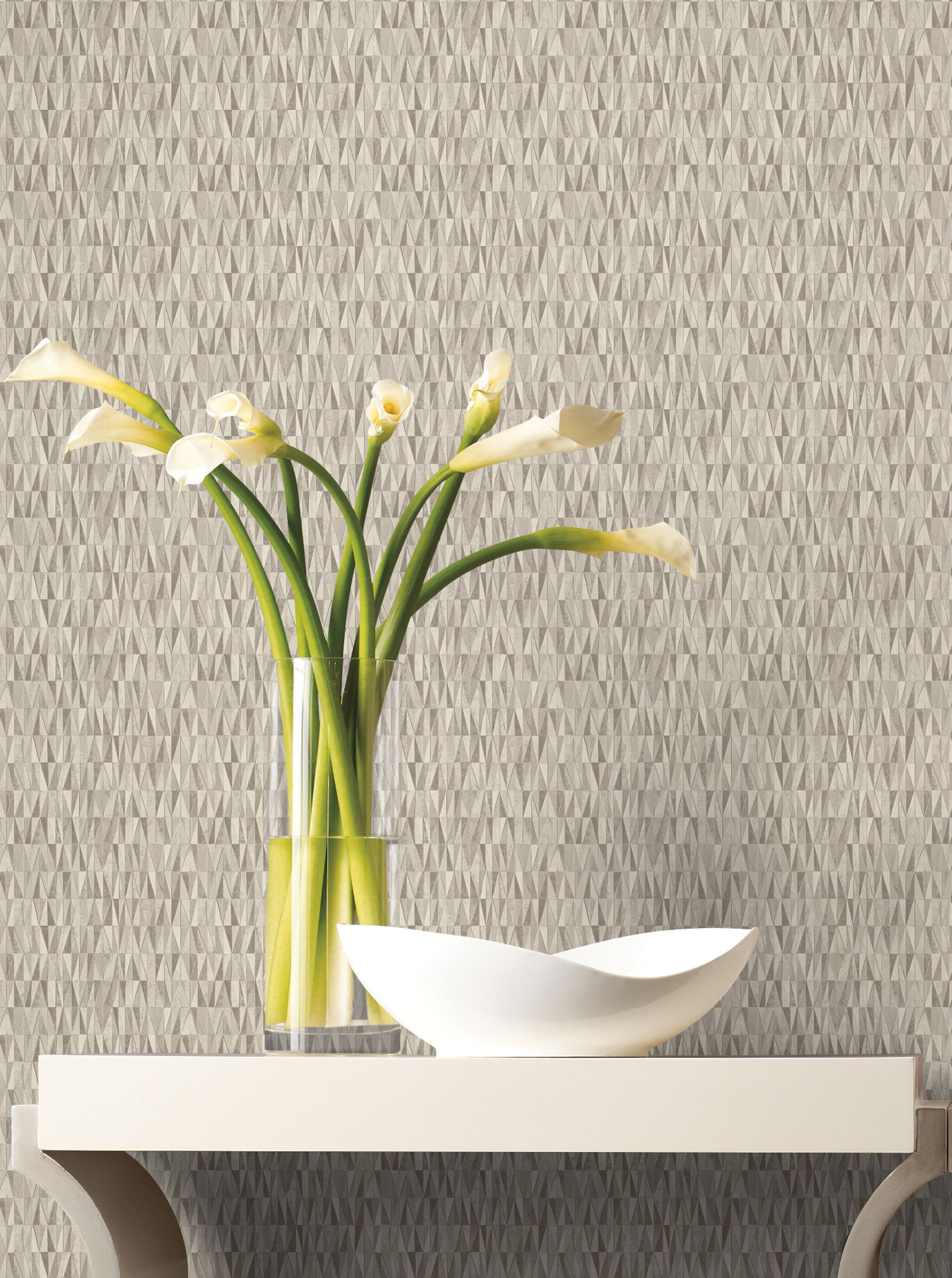 Tan Opaline Wallpaper, by York Wall, 27' length x 2'3" width x 0.02" depth View 2