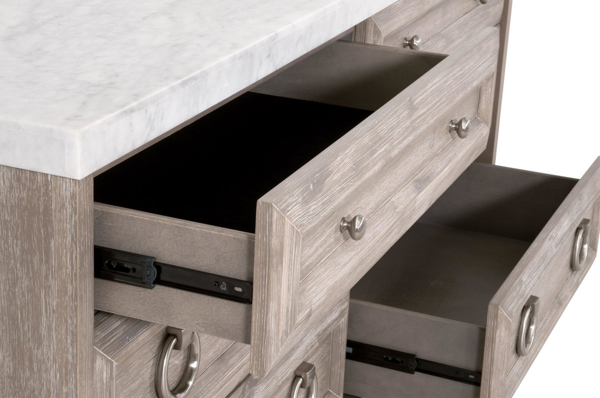 Azure Carrera 6-Drawer Double Dresser, by Essentials for Living, 71" width x 37" height x 19" depth View 7