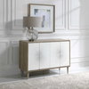 Dani 4 Door White Cabinet, Cabinets & Chest by Uttermost, 48" width x 34.12" height x 18" depth thumbnail 4