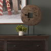 Incana 20L x 4W Natural Brown Reclaimed Wood Wheel Object, Decorative Object by Mercana, 20" length x 4" width x 26" height thumbnail 4