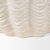 Velia Short Seashell Sculptural Cream Glazed Ceramic Vase thumbnail 8