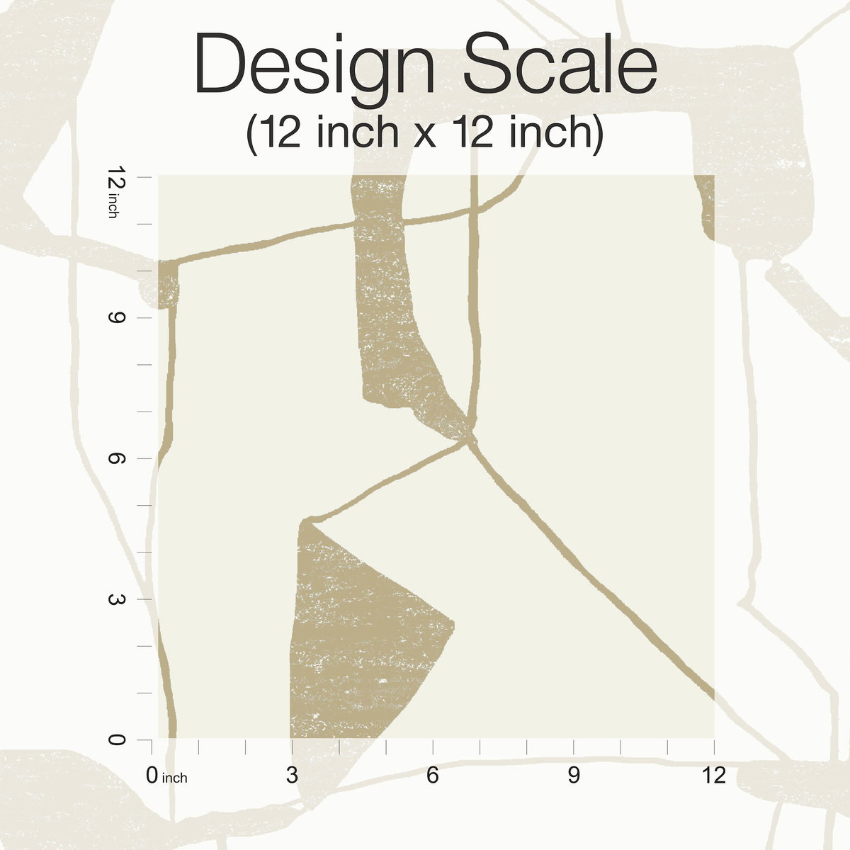 Abstract Geo Cream & Gold Wallpaper, by York Wall, 26'10.8" length x 2'3" width x 0.02" depth View 8