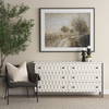 Savannah White Fir Veneer with Gray Metal 6-Drawer Sideboard, Sideboards & Buffet by Mercana, 62.6" length x 15.75" width x 31.5" height thumbnail 2