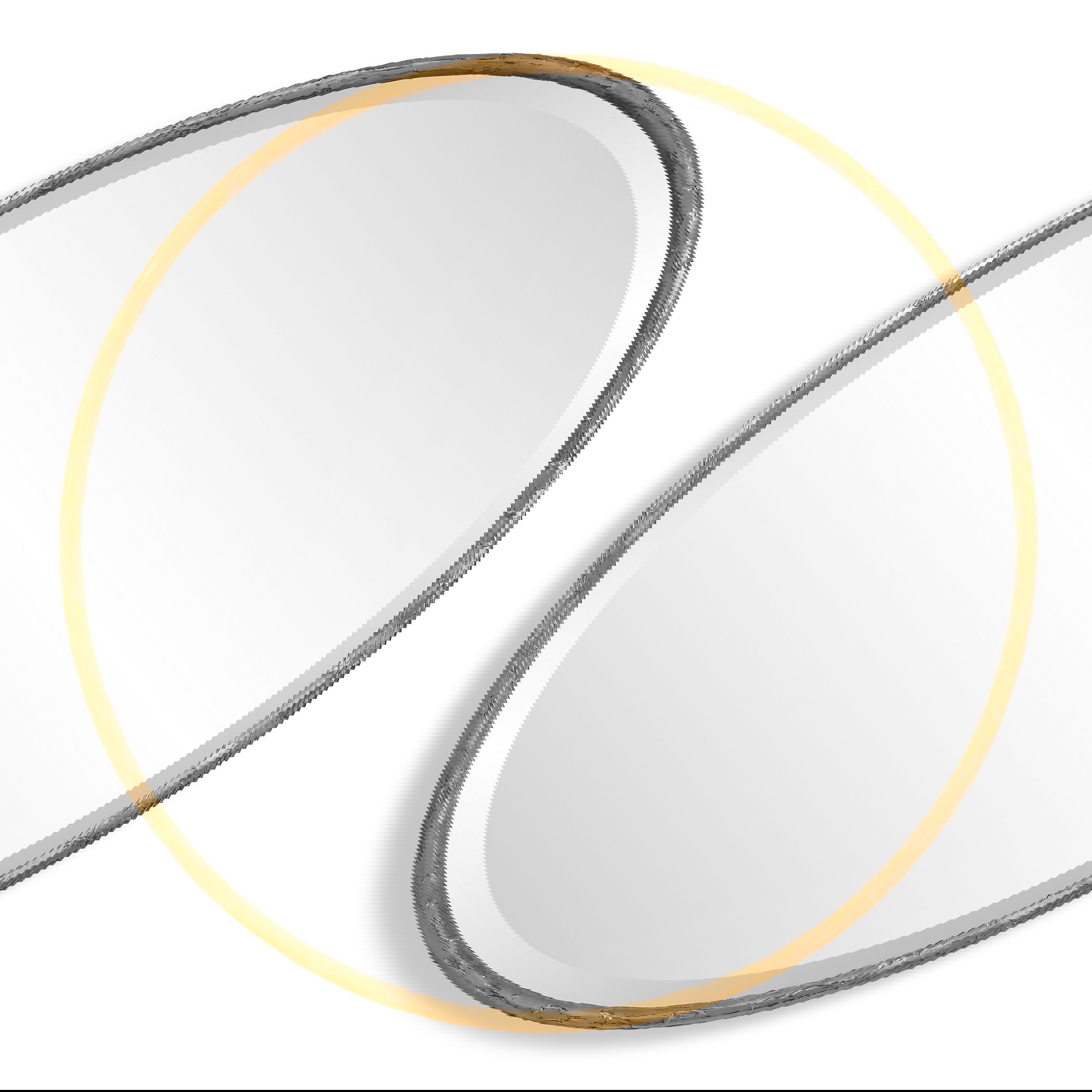 Sutton Aged Gold Round Mirror large image 