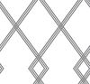 Ribbon Stripe Trellis White & Black Wallpaper thumbnail 0