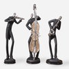 Musicians Decorative Figurines Set/3, Figurines & Statue by Uttermost, 5" width x 17.75" height x 4.37" depth thumbnail 1