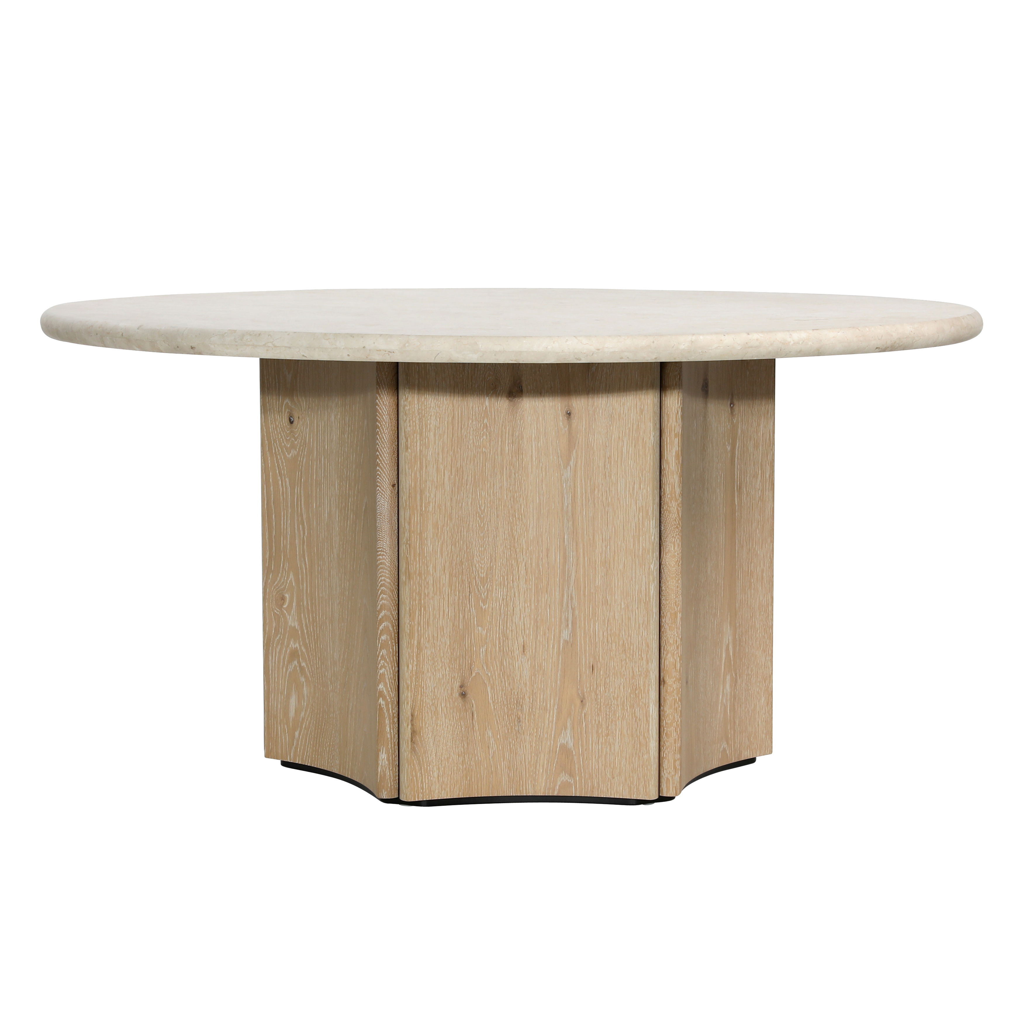 Oja Round Dining Table, by Dovetail, 59" width x 29.4" height x 59" diameter x 59" depth View 2