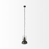 Zaio 12.5Lx 12.5W x 18.5H Weathered Antique Gold Metal Caged Bulb Pendant Light thumbnail 2