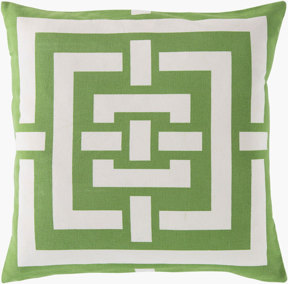 Circles & Squares Accent Pillow, Decorative Pillow by Surya, 20" length x 20" width