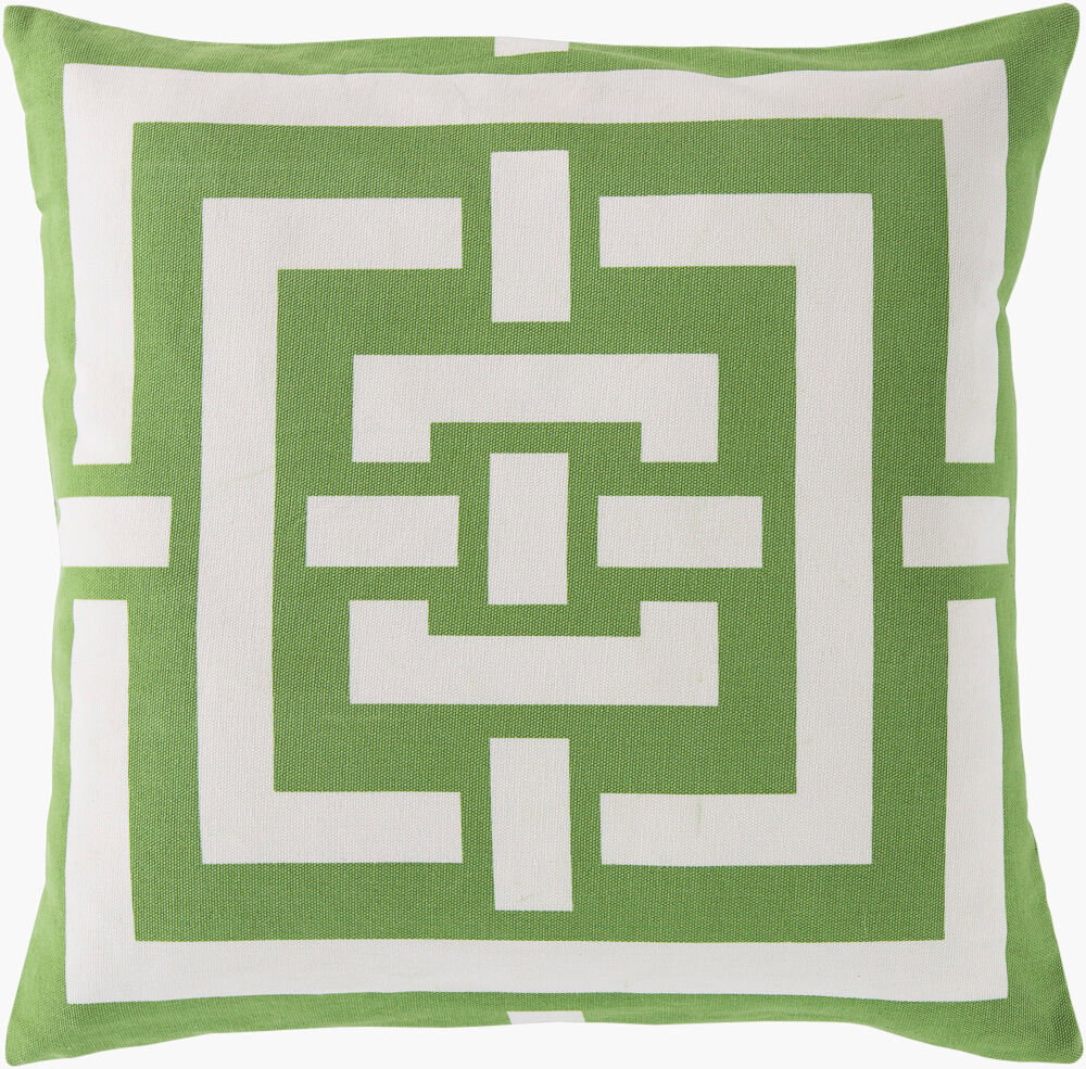 Circles & Squares Accent Pillow, Decorative Pillow by Surya, 20" length x 20" width