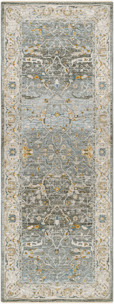 Dresden Machine Woven Rug, by Surya, 7'2.61" length x 2'7.5" width