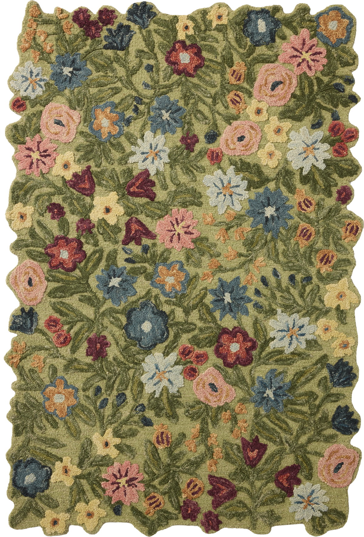 Rifle Paper Co. x Loloi Edith Rug, 5' length x 7'6" width View 1