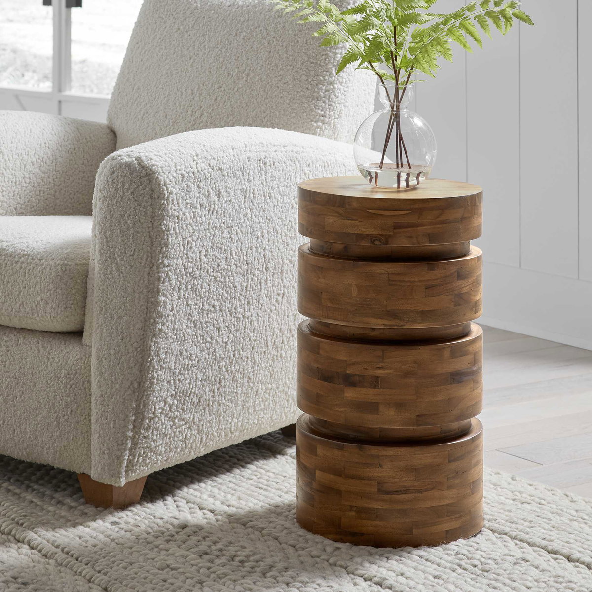 Boone Drink Table, Side & End Table by Uttermost, 12" width x 21" height x 12" depth View 2