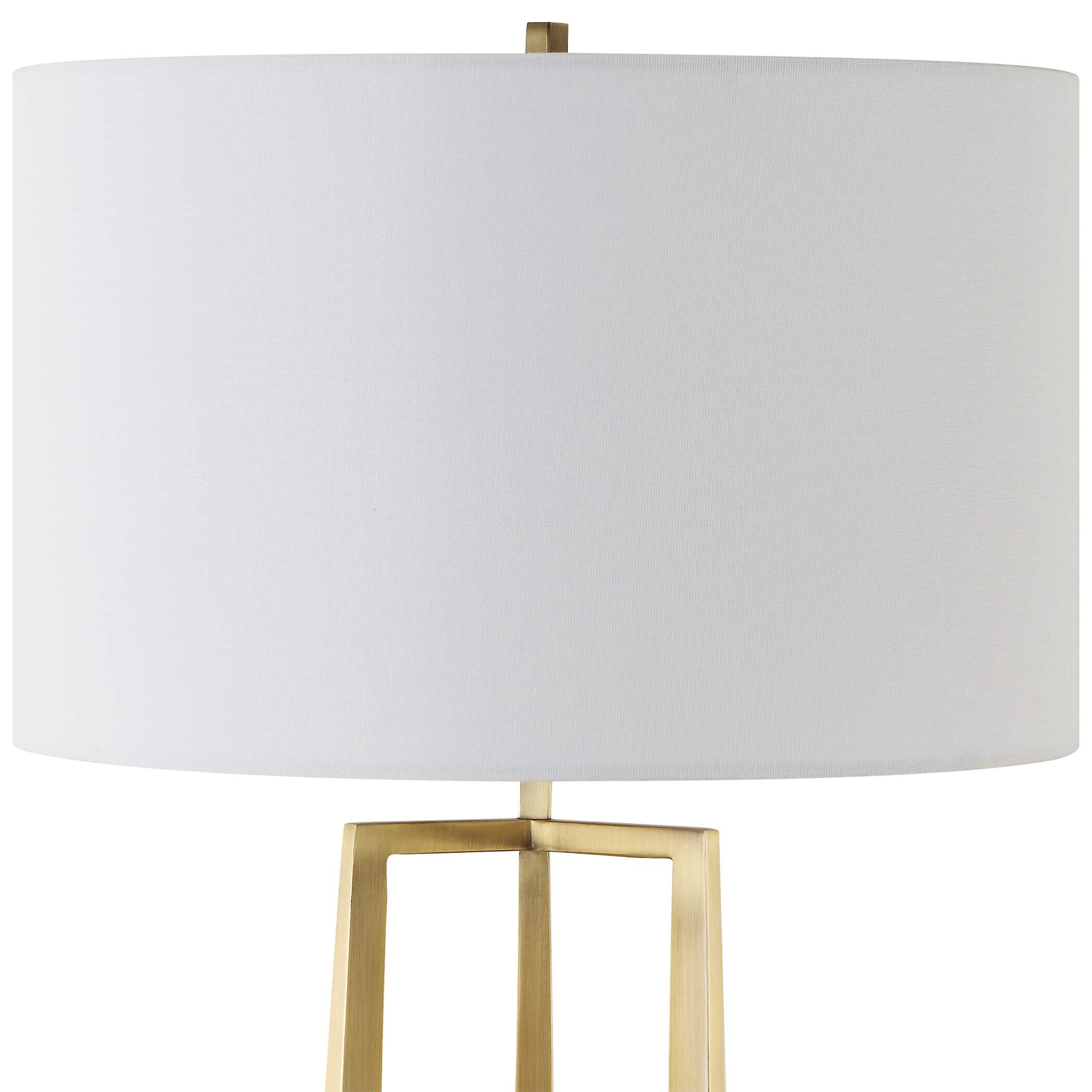 Crossroads Brass Table Lamp, by Uttermost, 16" width x 32.5" height x 16" depth View 6