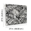 Palm Cove Toile White & Black Wallpaper thumbnail 7