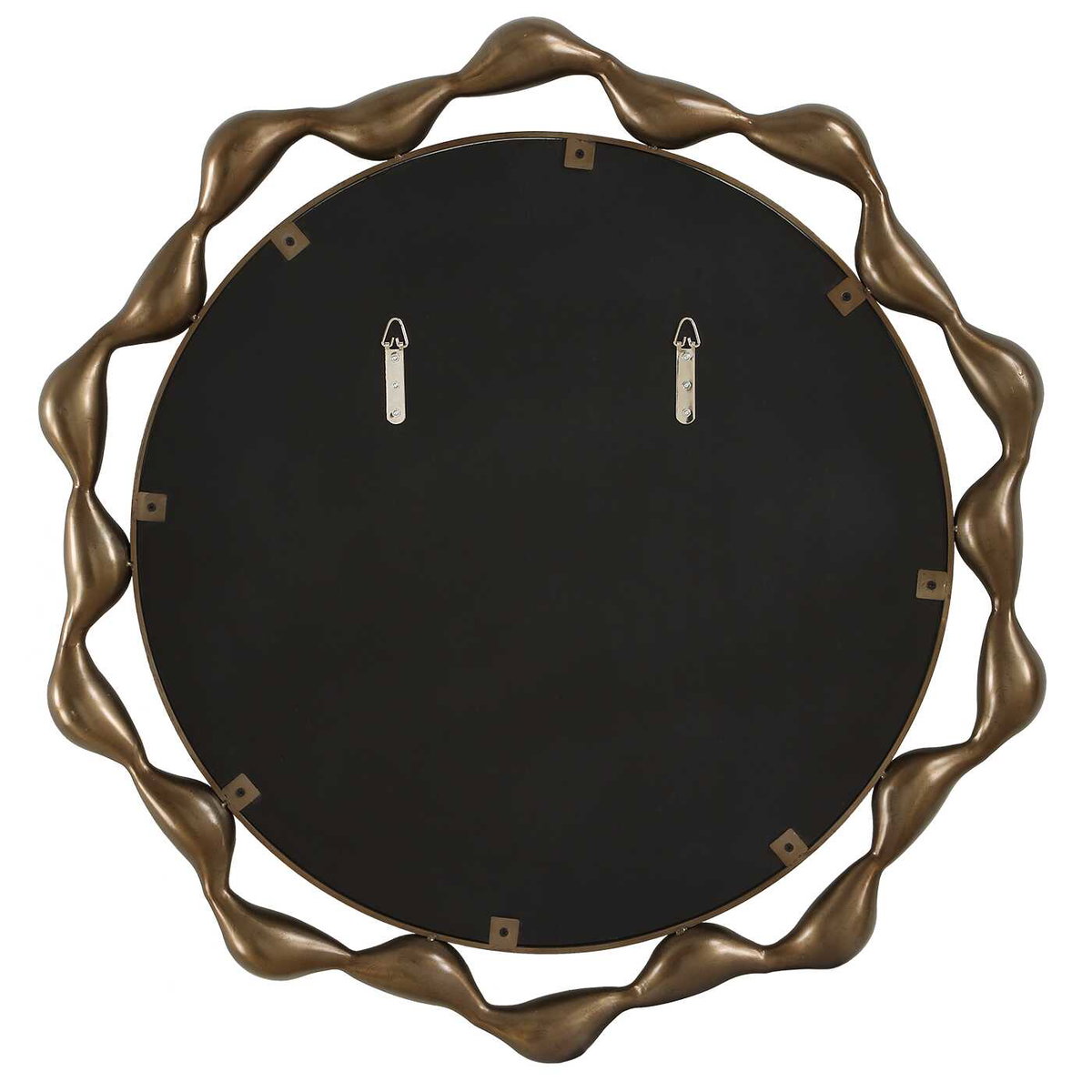 Remolino Round Bronze Mirror, by Uttermost, 36" width x 36" height x 2.5" depth View 6